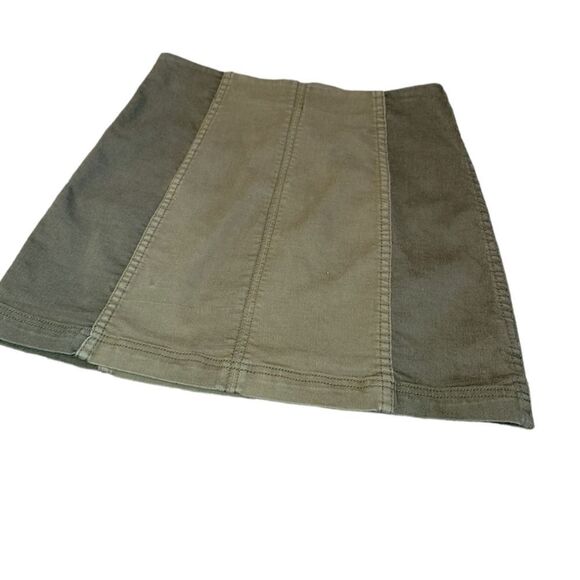 Free People Olive Camo Green Modern Femme Denim Skirt 12 - Picture 3 of 13